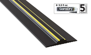 ¾" Garage Door Bottom Seal on a white background with GaraDry adhesive and 5 year warranty images