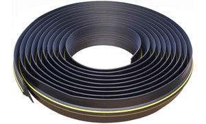 ¾" Garage door trade coil seal wrapped around itself showing the full scale of the product