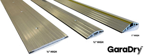 A compiled image of all of our commercial door threshold seals