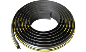1 ¼" Garage Door Trade Coil Seal wrapped around itself to show the full scope of the coil